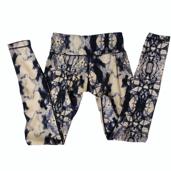 Lululemon Marbled Blue & White Full-Length Leggings - Picture 2 of 4